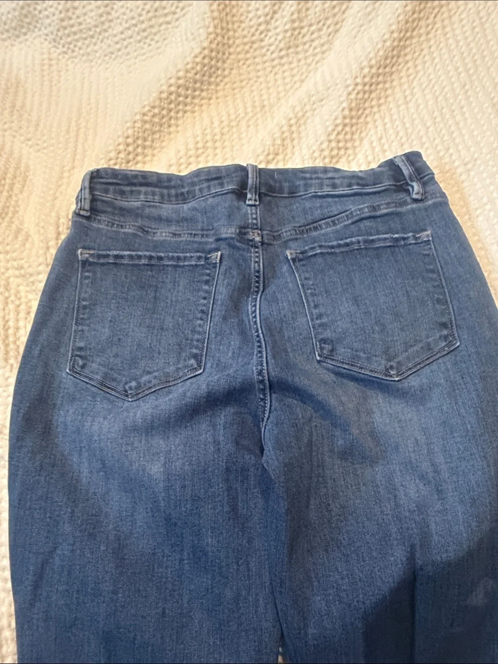 Women's Denim Wide-Leg Flare Jeans in Medium Blue. Bridge by GLY. NWOT - Picture 4 of 4